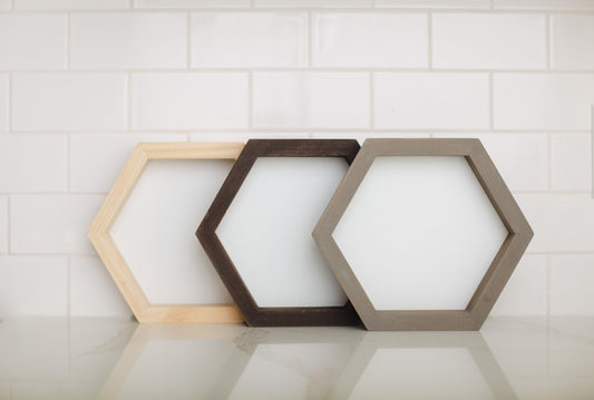 Blank Hexagon Farmhouse Sign - Blank Supply