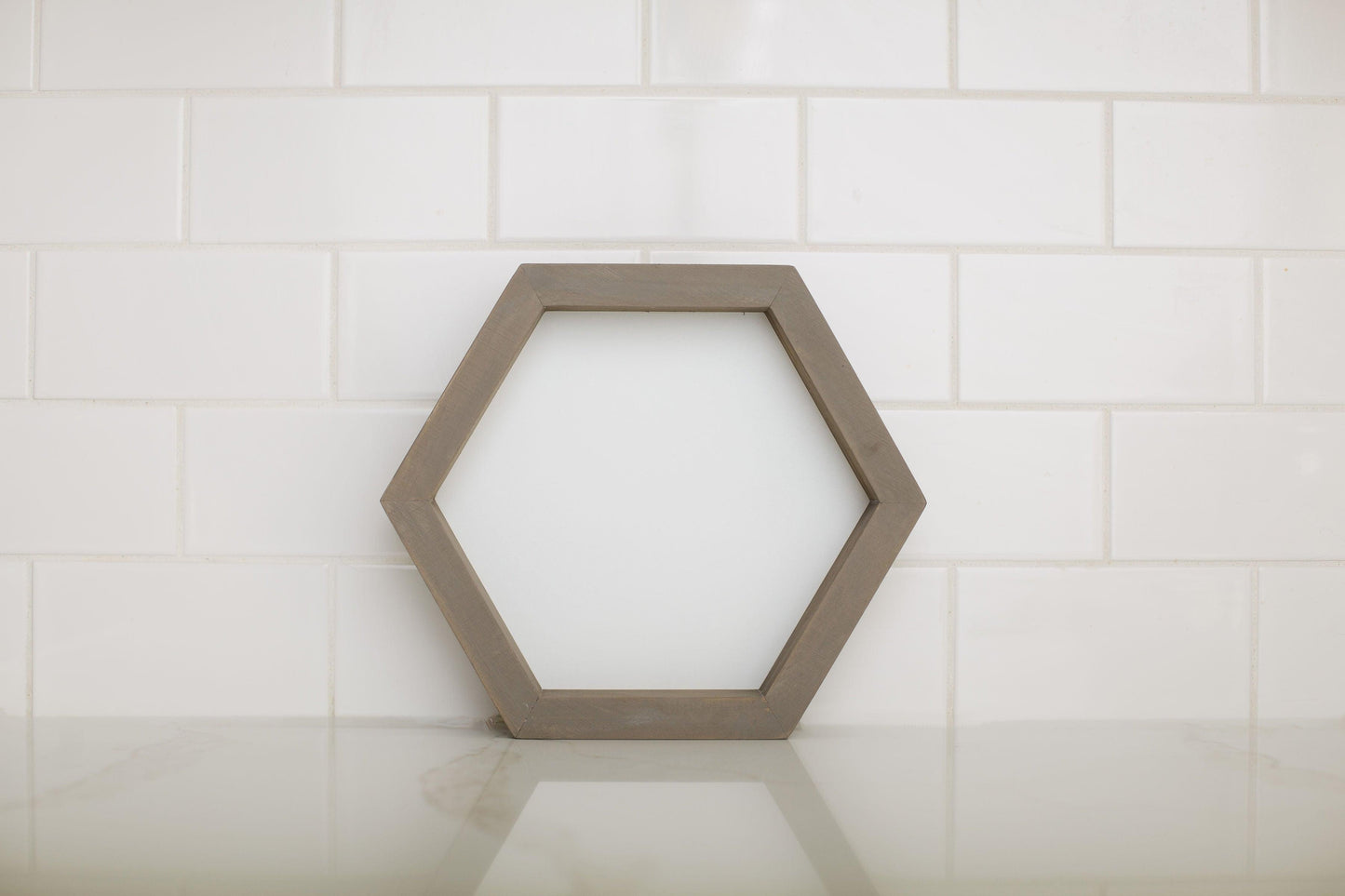 Blank Hexagon Farmhouse Sign - Blank Supply