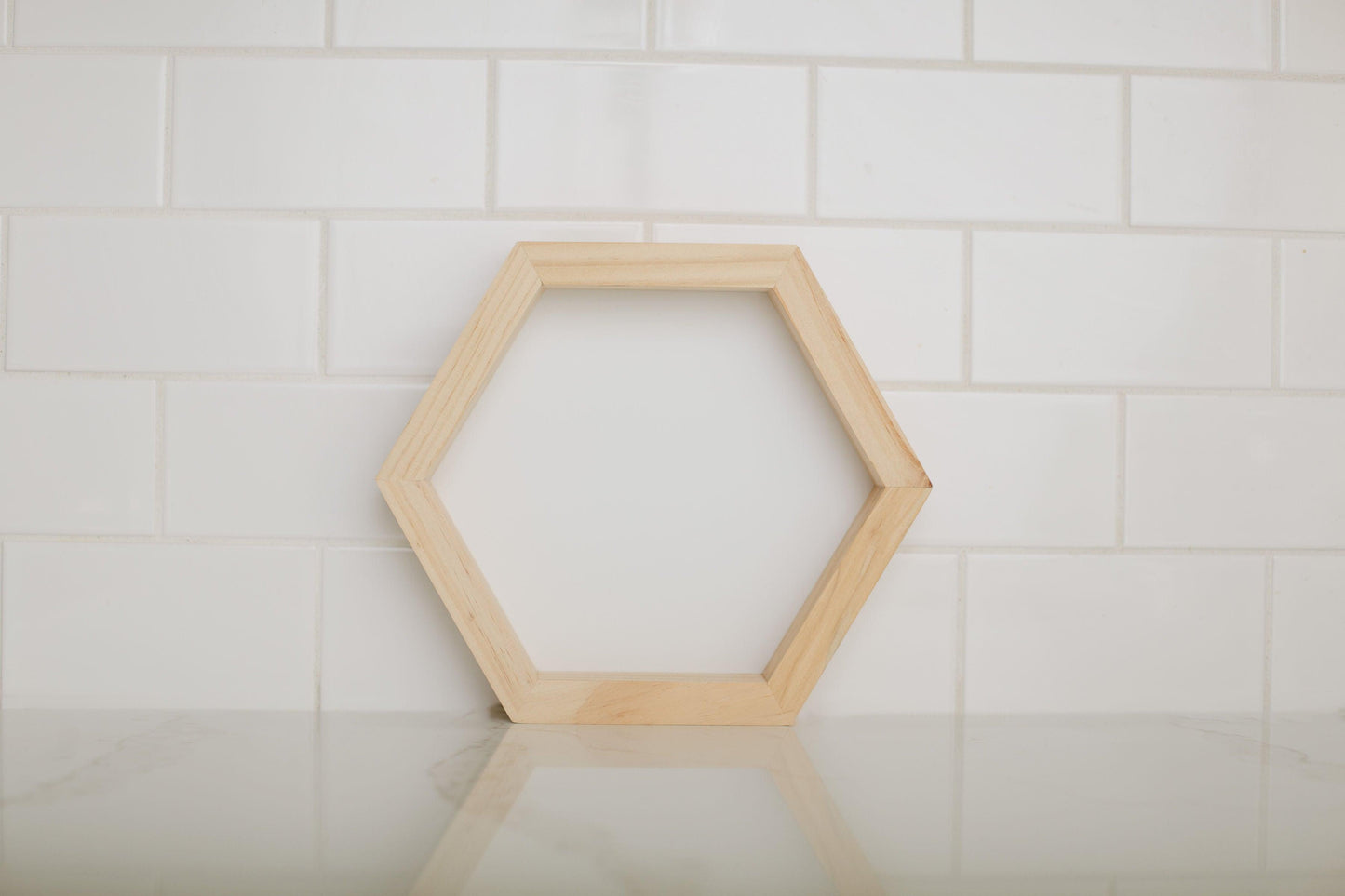 Blank Hexagon Farmhouse Sign - Blank Supply