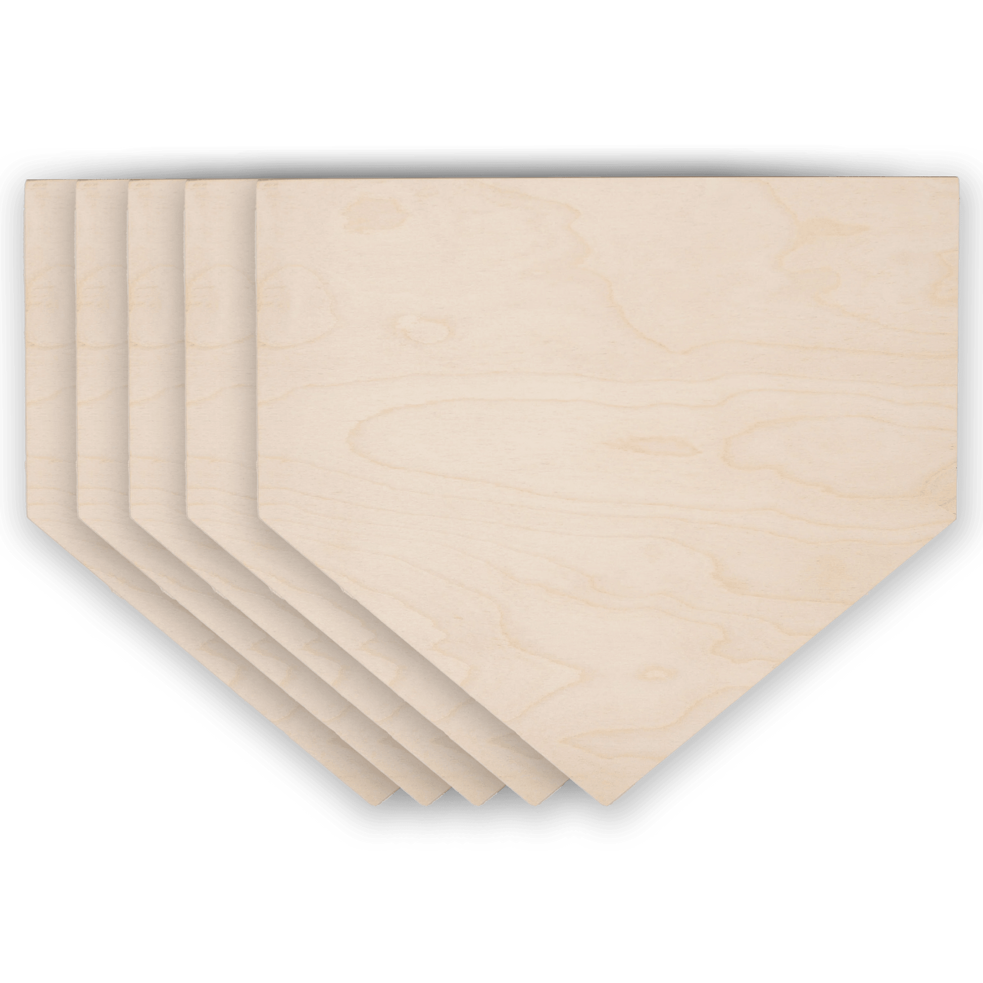 5-PACK & SAVE! - Home Plate/House Shaped Blank - 16" Wide - Blank Supply
