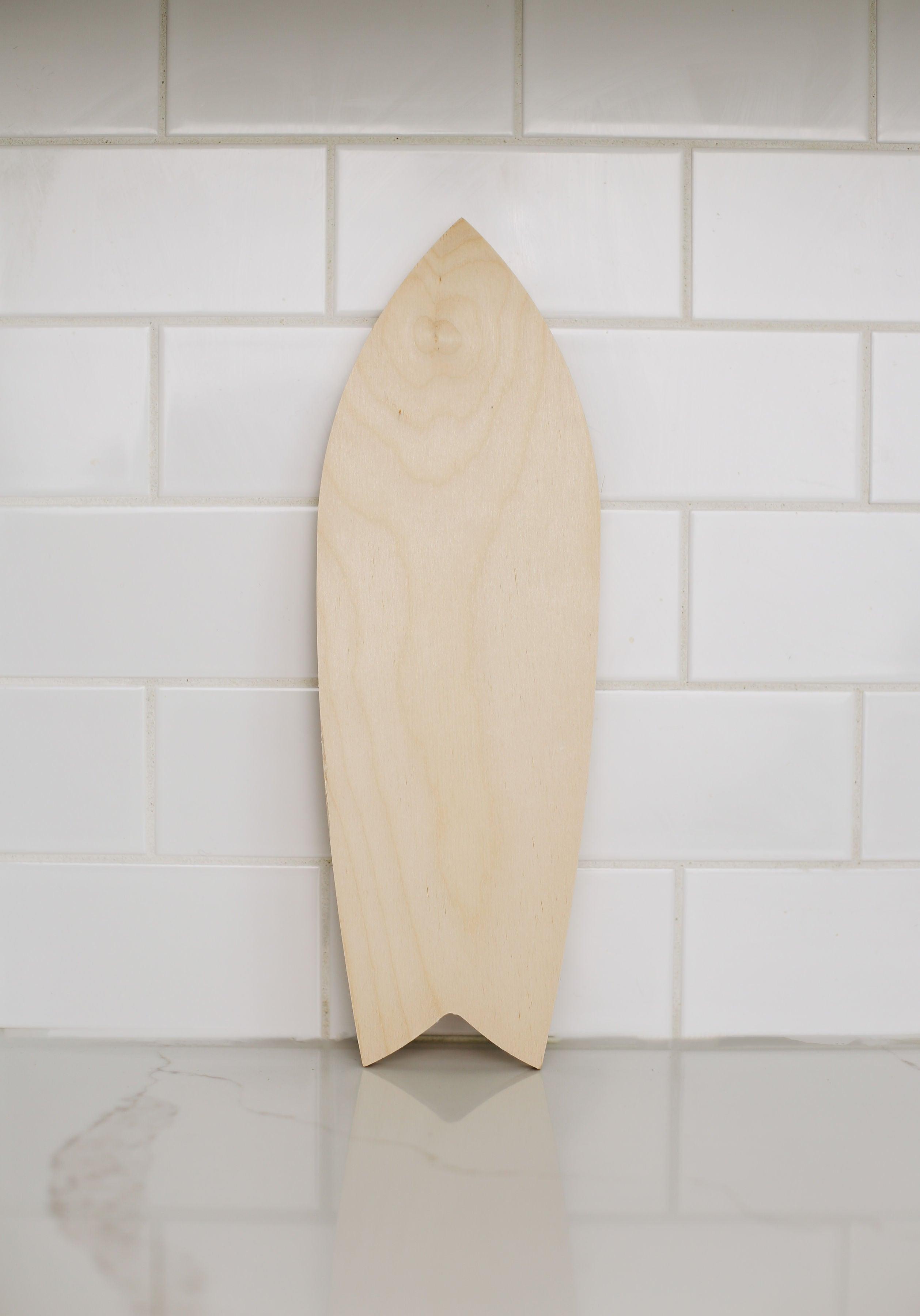 Surf Board Shaped Blank - 14" Tall - Blank Supply