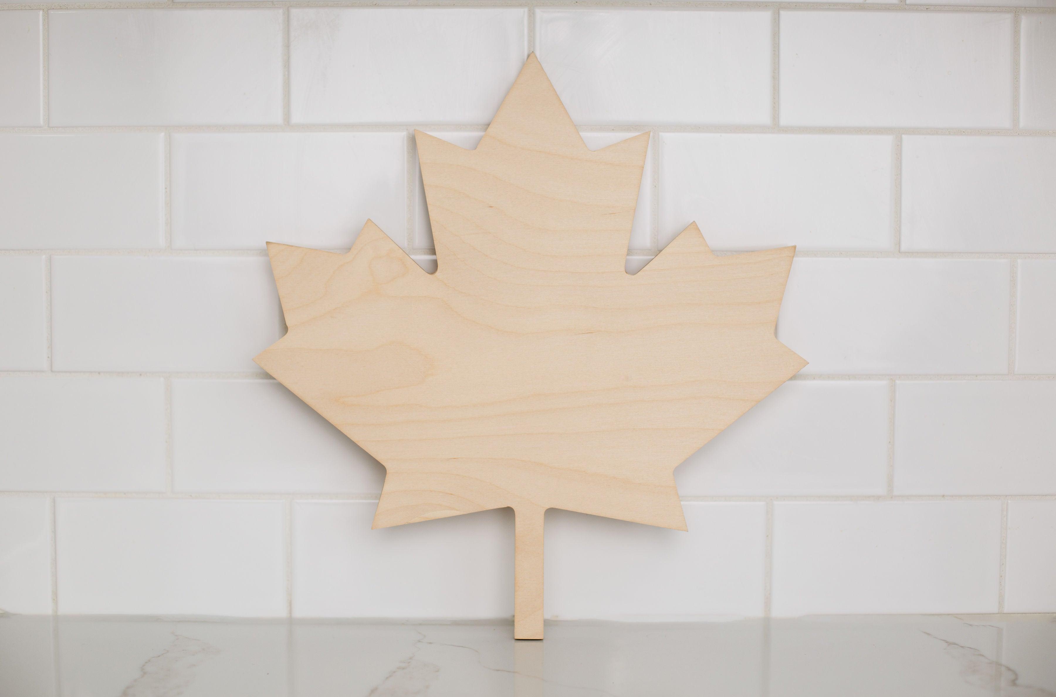 Maple Leaf Shaped Shaped Blank - 14" Wide - Blank Supply