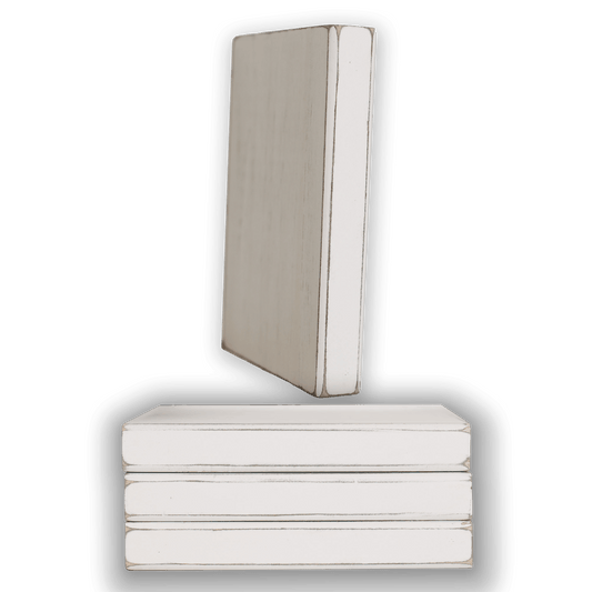 Faux Wood Book - 5x7" - White - Blank Supply