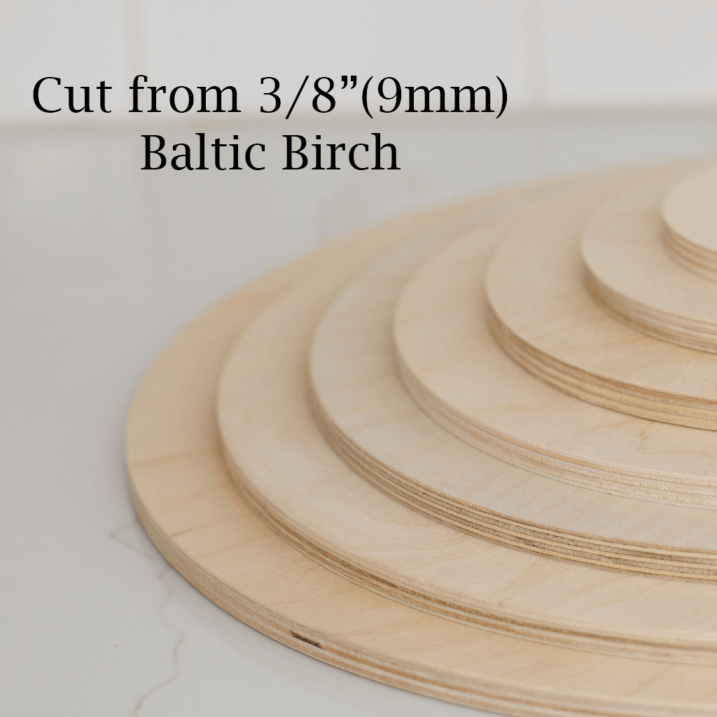 5-PACK & SAVE! - Blank Semi-Circle Wood Cuts (Various Sizes) - Blank Supply