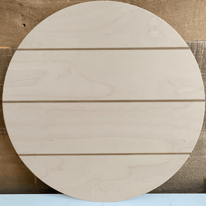 Pre-Stained Shiplap Wood Round